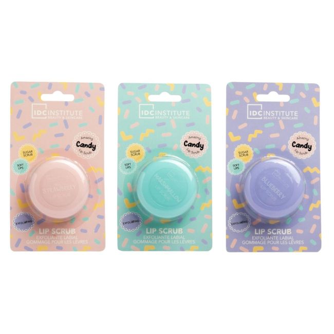 Set 18 bucati asortate Scrub de buze Candy Sugar 12207, IDC Institute
