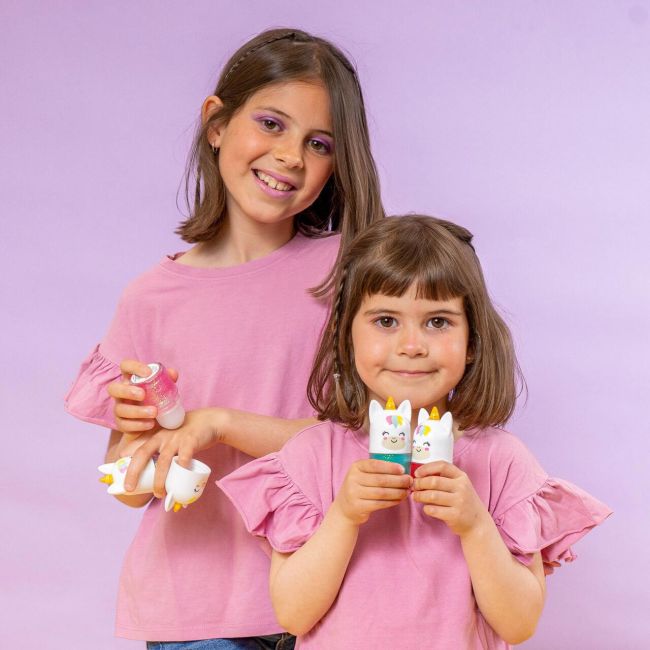 Set 2 Roll-on pentru fata si corp cu sclipici Martinelia 1168C, Roz & Turcoaz, 32g