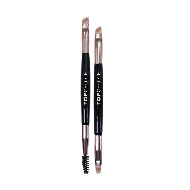 Set 2 pensule de machiaj pentru sprancene Golden Touch Duo, 38679, Top Choice