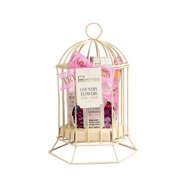 Set 3 produse de ingrijire Country Flower, Colivie, IDC Institute 56233, 240 ml