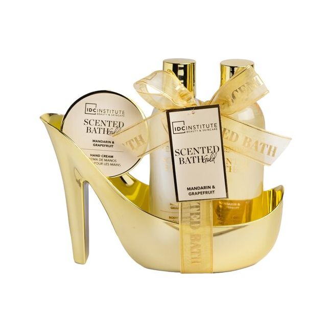 Set 3 produse de ingrijire Scented Gold Shoe, IDC Institute 12119, 410 ml