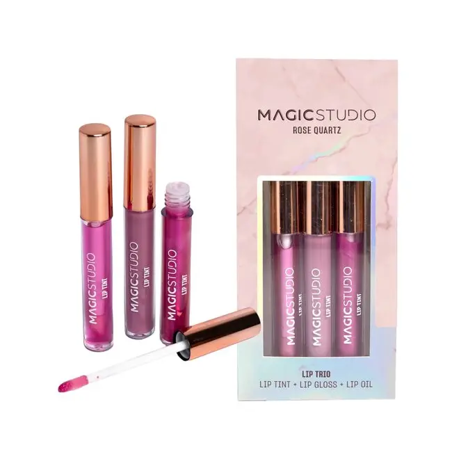 Set 3 produse pentru buze Rose Quartz 56176, Magic Studio