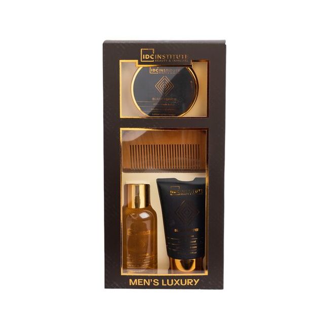 Set 4 produse de ingrijire Men's Luxury, IDC Institute 91033, 230 ml