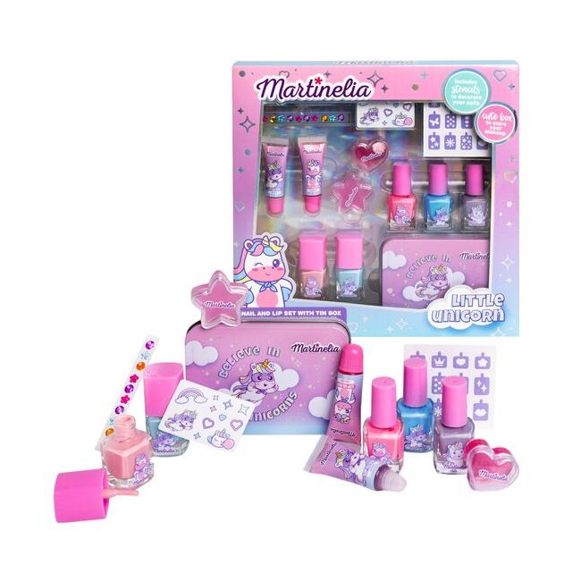 Set cosmetice si accesorii fetite, Little Unicorn, 12020, Martinelia