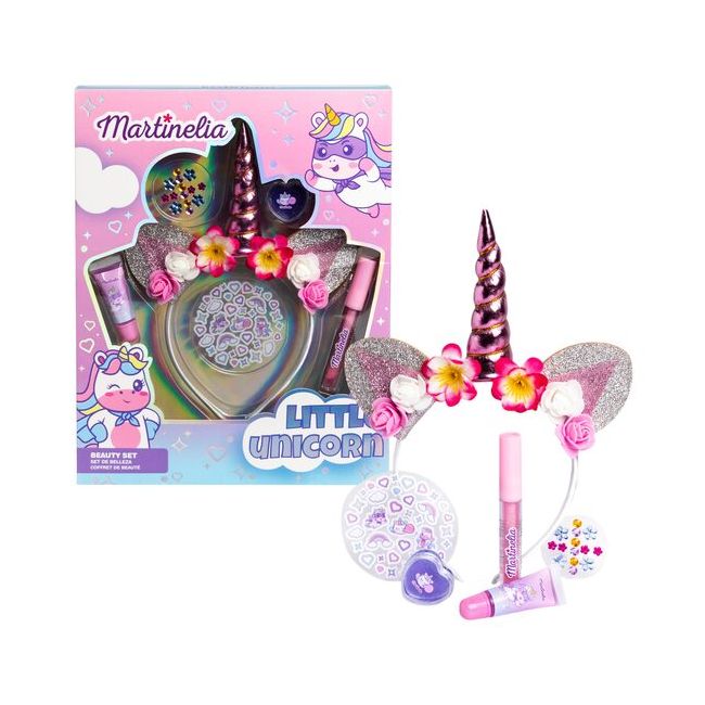 Set cosmetice si accesorii fetite, Little Unicorn 12019, Martinelia