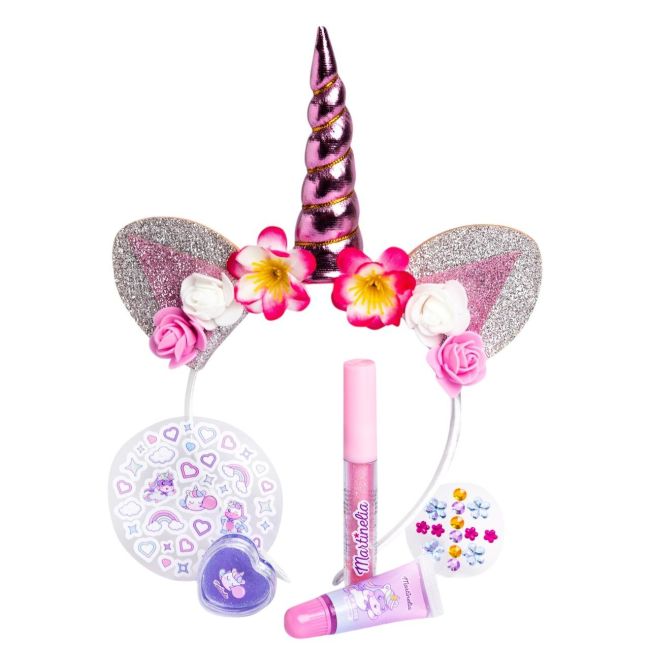 Set cosmetice si accesorii fetite, Little Unicorn 12019, Martinelia