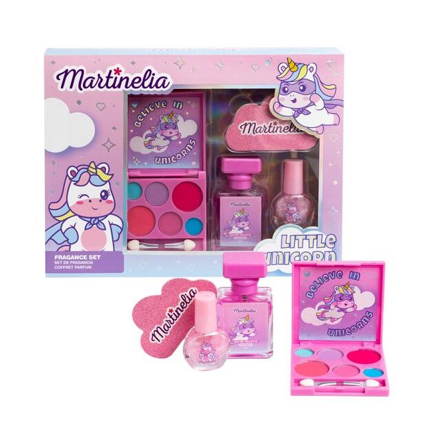 Set machiaj si parfum pentru fetite Little Unicorn, 12018, Martinelia