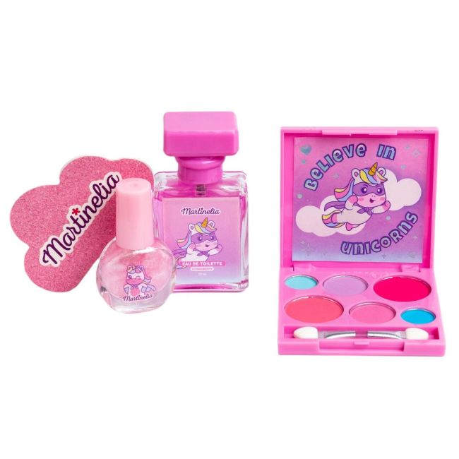 Set machiaj si parfum pentru fetite Little Unicorn, 12018, Martinelia