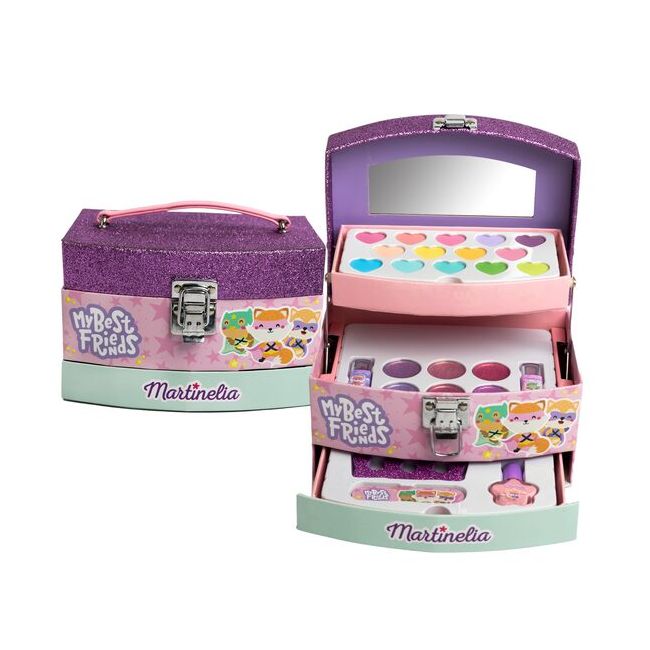 Trusa de machiaj pentru fetite tip cufar, My Best Friends 12041, Martinelia