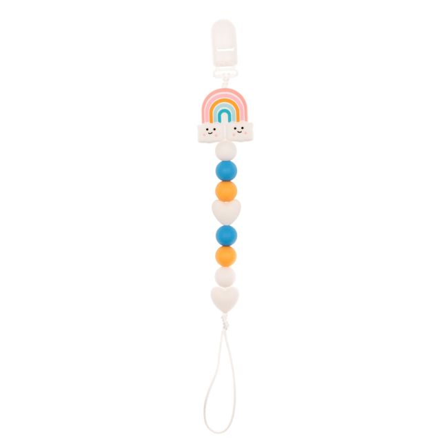 Colier pentru suzeta din silicon - Coccorito, Rainbow
