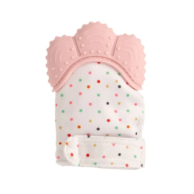 Manusa pentru dentitie din silicon, Coccorito, Roz