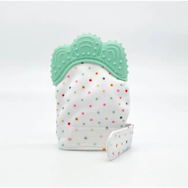 Manusa pentru dentitie din silicon, Coccorito, Verde