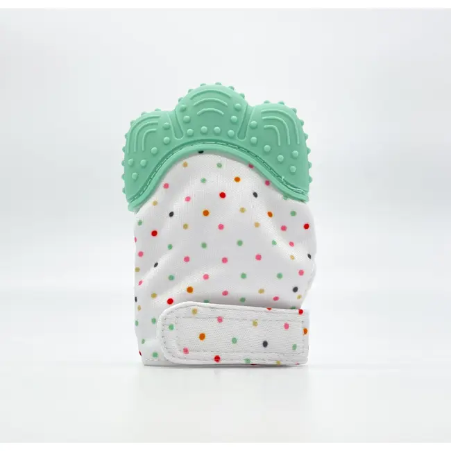 Manusa pentru dentitie din silicon, Coccorito, Verde