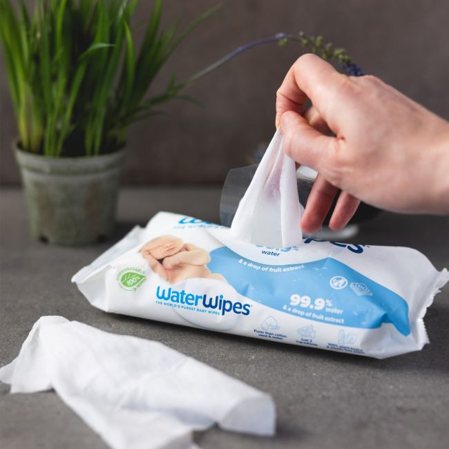 Servetele umede biodegradabile Water Wipes original, 12 pachete x 60 buc, 720 buc
