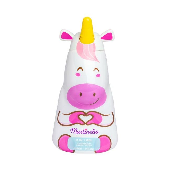 Gel de duș și șampon 2 în1 Little Unicorn, Martinelia, 91029, 414ml