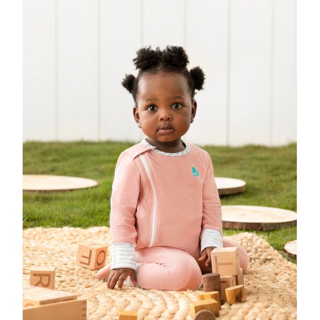 Love to Dream, Overall ECOVERO,    cu fermoar, 3-6 luni, Rose