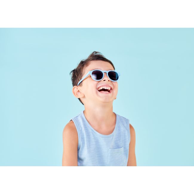 Ochelari de soare copii, ultraflexibili,  Babiators, Bermuda Blue, lentile fumurii, 0-2 ani