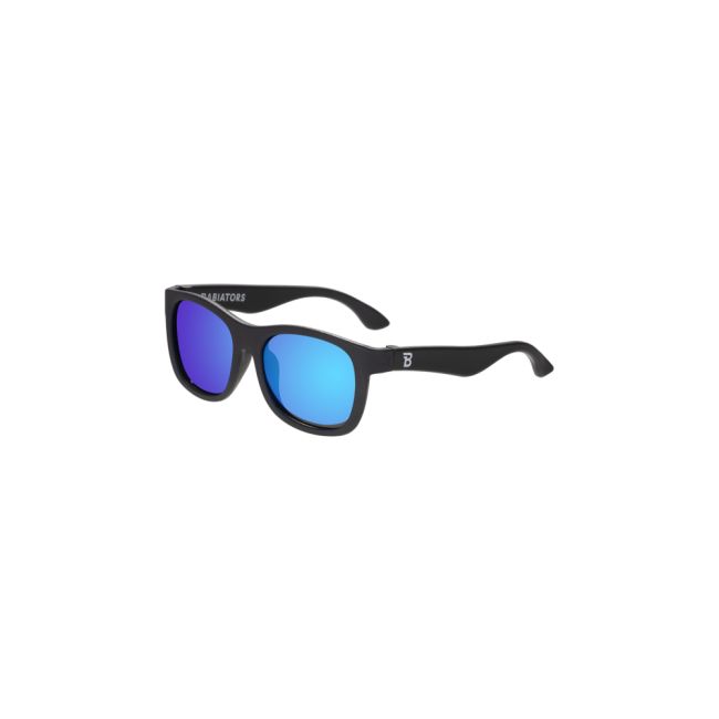 Ochelari de soare pentru copii, Babiators polarizati, ultraflexibili, Jet Black Mirrored, 3-5 ani