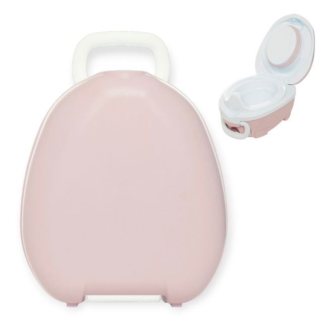 Olita portabila cu capac si maner My Carry Potty, Roz pal
