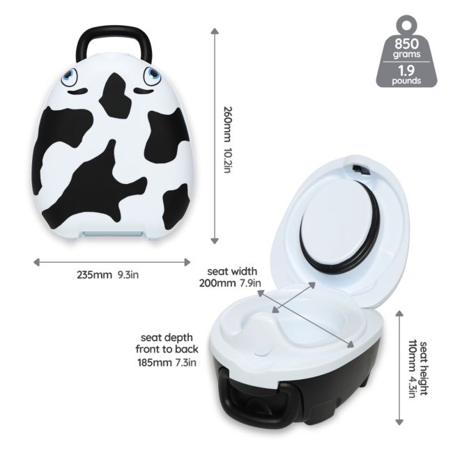 Olita portabila cu capac si maner My Carry Potty, Vacuta