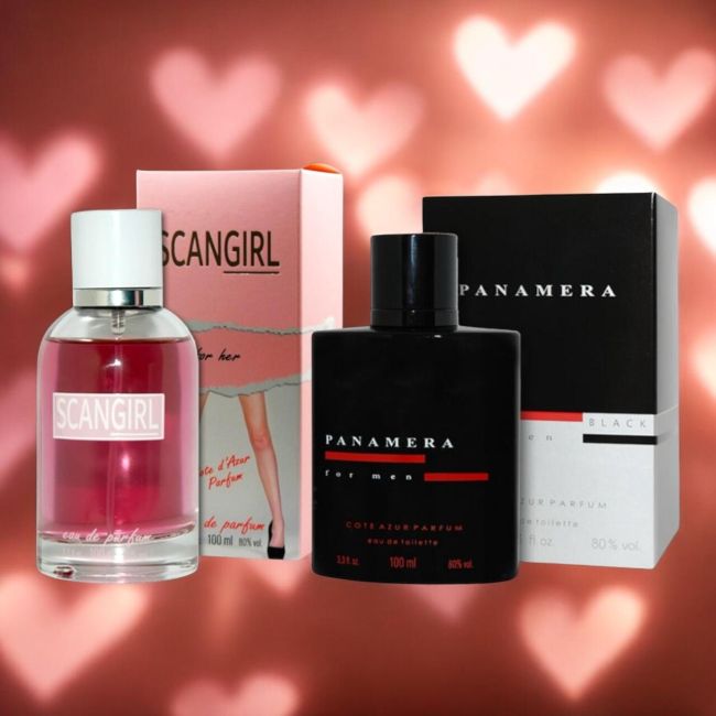Pachet El si Ea Apa de toaleta si parfum Scan Girl Panamera Cote D´Azur, 200 ml