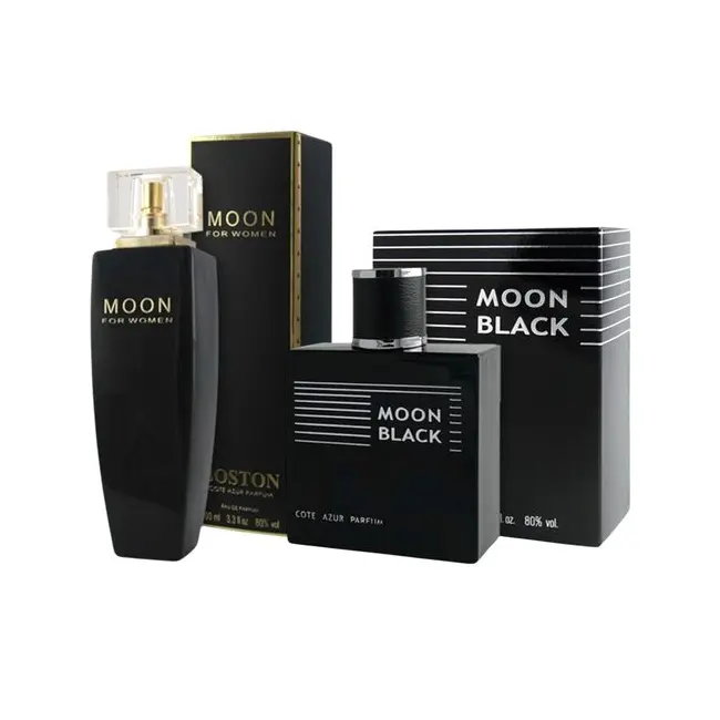 Pachet El si ea Apa de toaleta si parfum Moon black, Cote D´Azur, 200 ml