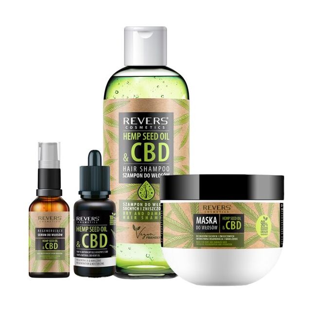 Pachet ingrijire par cu ulei natural de canepa CBD, Revers
