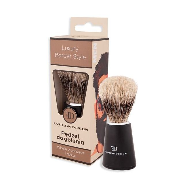 Pamatuf pentru barbierit, 100% peri naturali, Top Choice, 30697