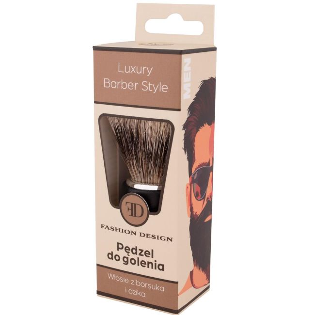 Pamatuf pentru barbierit, 100% peri naturali, Top Choice, 30697