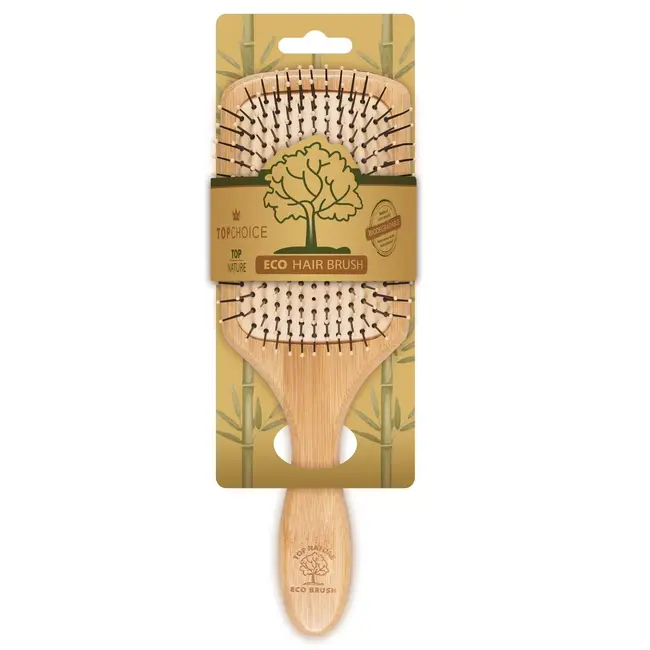 Perie pentru par, din bambus, Top Choice, 62230
