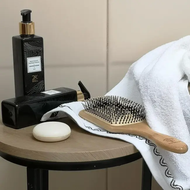 Perie pentru par, din bambus, Top Choice, 62230