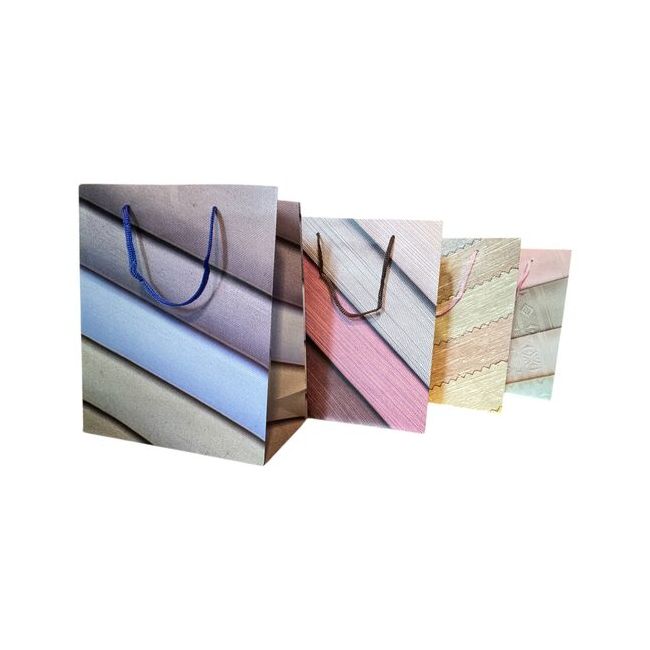 Pungi de cadou, model Stripes, S, set de 12 buc