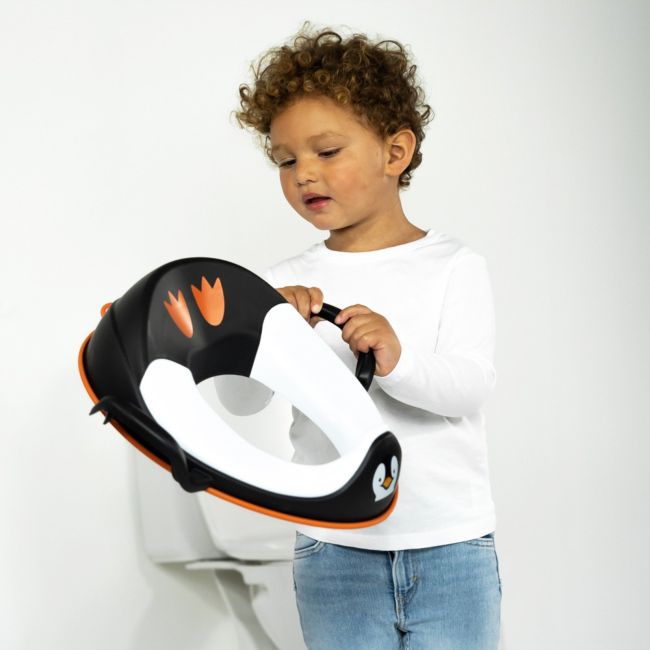 Reductor cu manere pentru toaleta, My Trainer Seat, Pinguin