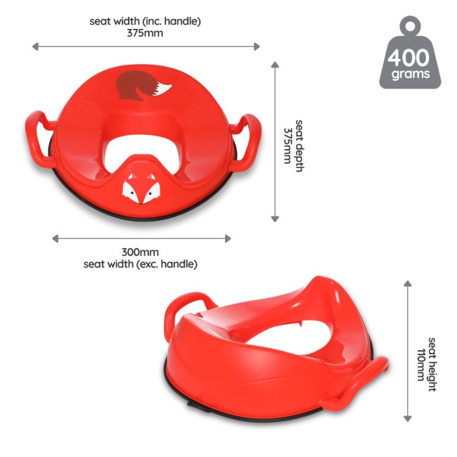 Reductor cu manere pentru toaleta, My Trainer Seat, Vulpe