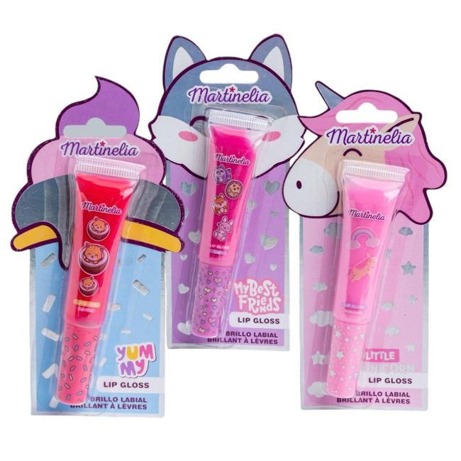 Set 18 bucati gloss de buze pentru fetite Juicy World, Martinelia 35076