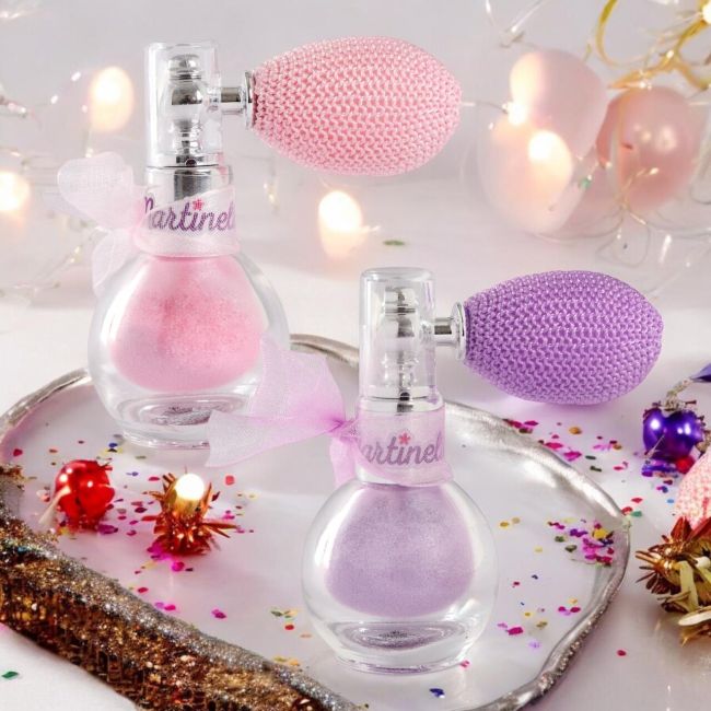 Set 2 Sclipici corp cu pulverizator Fairy Dust, pentru fetite, Mov & Roz, Martinelia