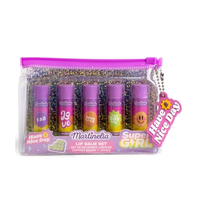 Set 5 balsam de buze cu arome de fructe Super Girl, 44057, Martinelia