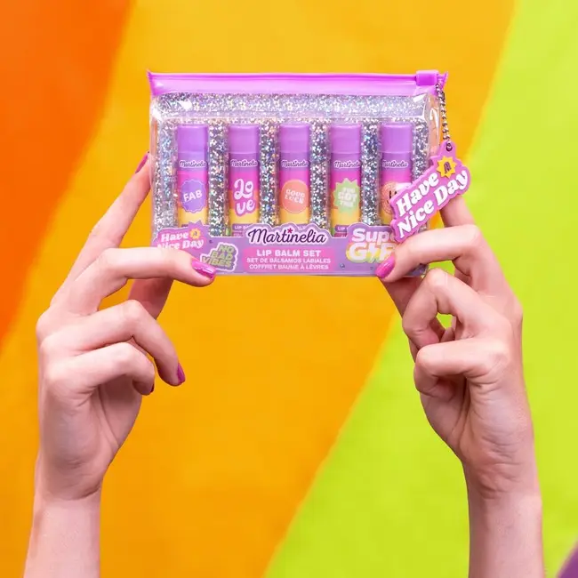 Set 5 balsam de buze cu arome de fructe Super Girl, 44057, Martinelia