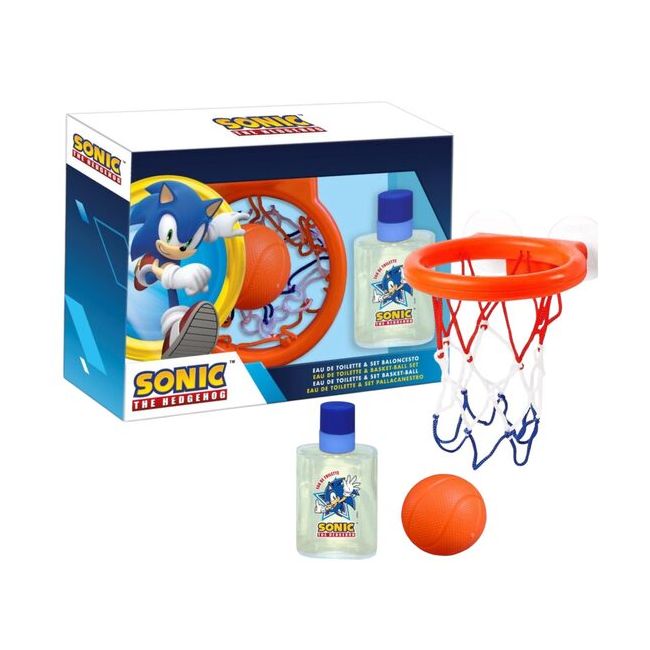 Set cu apa de toaleta si cos de basket, pentru baieti, Sonic the Hedgehog 1904