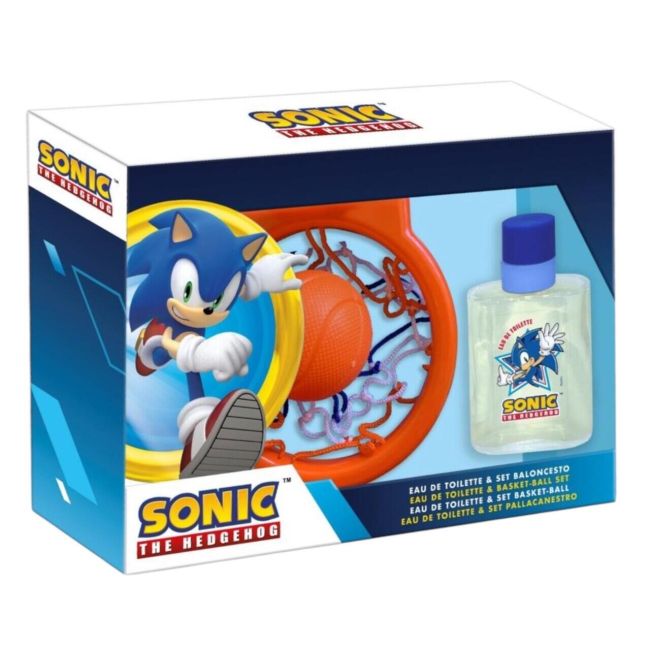 Set cu apa de toaleta si cos de basket, pentru baieti, Sonic the Hedgehog 1904