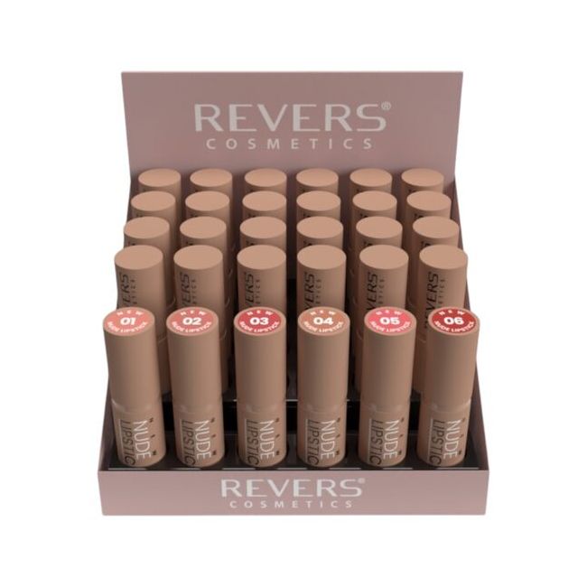 Set de 24 buc Ruj de buze New Nude Lipstick, Revers, cu testere