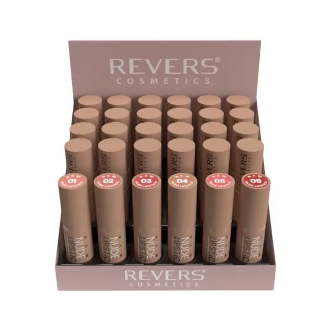 Set de 24 buc Ruj de buze New Nude Lipstick, Revers, cu testere