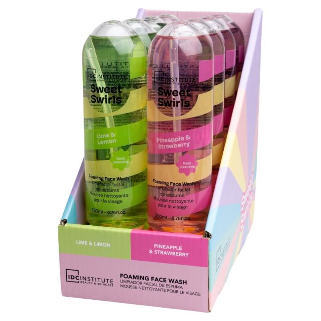 Set de 8 Bucati asortate Demachiant facial gel Sweet Swirls, 200ml, IDC Institute, 44125