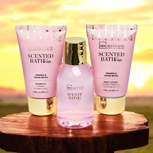 Set produse de ingrijire corporala Scented Bath Rose, 12168, Idc Institute