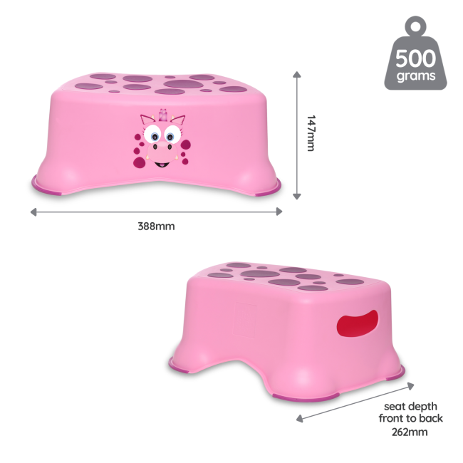 Treapta inaltatoare pentru copii, My Step Stool, Dragon roz