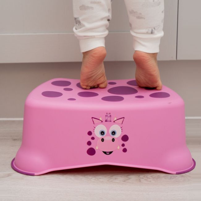 Treapta inaltatoare pentru copii, My Step Stool, Dragon roz