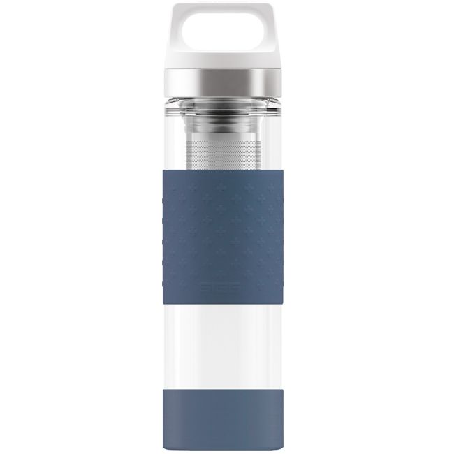 Termos din sticla Hot & Cold Glass Midnight, 0.4l