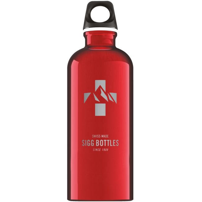 Bidon din aluminiu Mountain Red, 0.6l