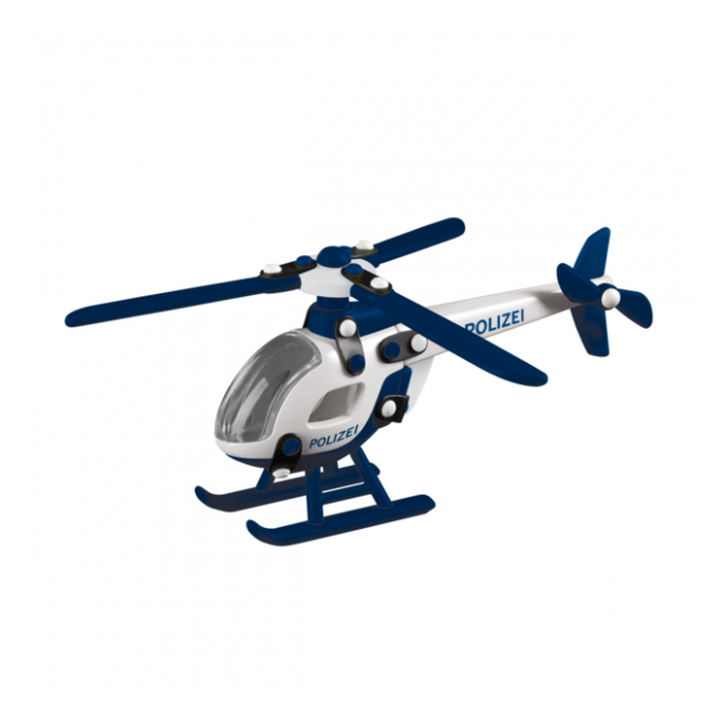 Jucarie de construit mic-o-mic 3D Elicopter POLIZEI 089.443, 21 cm