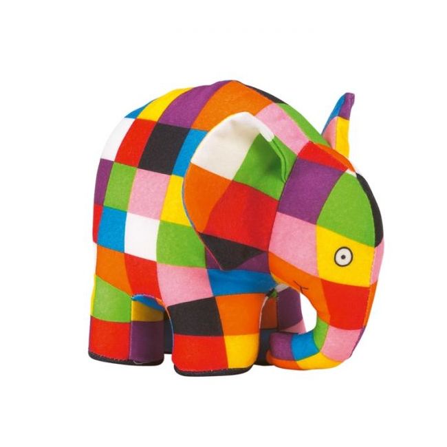 Jucarie din plus Elefantul Elmer, 15 cm